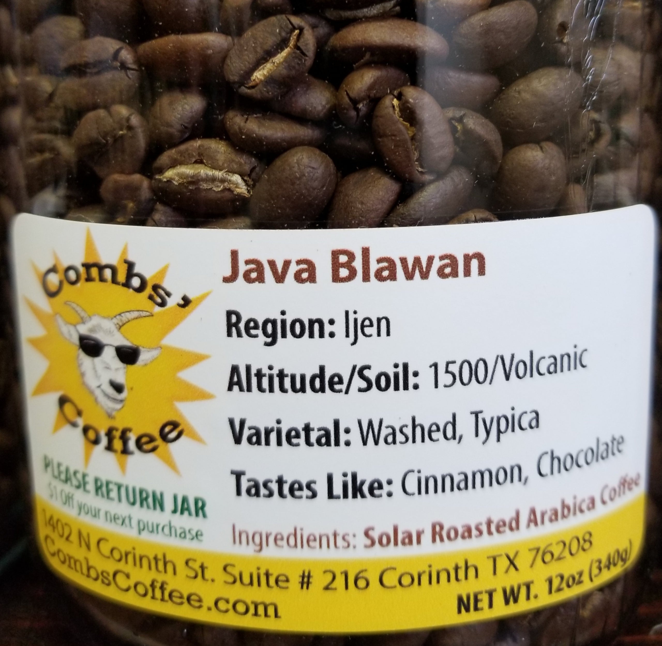 Locally Roasted Coffee Beans Combs Coffee